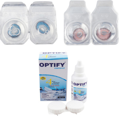 Optify Combo Pack Monthly Color Contact Lens (OP-273-Blue-Pink-2) Monthly Contact Lens(1, Blue-Pink, Pack of 2)
Optify Combo Pack Monthly Color Contact Lens (OP-273-Blue-Pink-2) Monthly Contact Lens(1, Blue-Pink, Pack of 2)