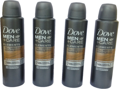 Dove Talc Mineral Sandalwood (Pack of 4) Deodorant Spray - For Men(600 ml, Pack of 4)
Dove Talc Mineral Sandalwood (Pack of 4) Deodorant Spray - For Men(600 ml, Pack of 4)