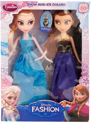 FLICK IN Girl's Plastic Frozen Princess Sisters Anna and Elsa Dolls (Multicolor)
FLICK IN Girl's Plastic Frozen Princess Sisters Anna and Elsa Dolls (Multicolor)