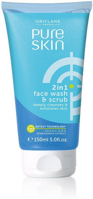 Oriflame Pure Skin Face Wash & Scrub Face Wash(150 ml)