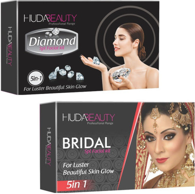 Huda Beauty Professional Range Diamond & Bridal Facial Kit 900 g(Set of 2) 
Huda Beauty Professional Range Diamond & Bridal Facial Kit 900 g(Set of 2)
