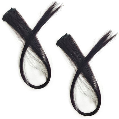 Confidence Synthetic Extensions / streak For Instant Highlights Set Of 2 Pcs(Black) Hair Extension
Confidence Synthetic Extensions / streak For Instant Highlights Set Of 2 Pcs(Black) Hair Extension
