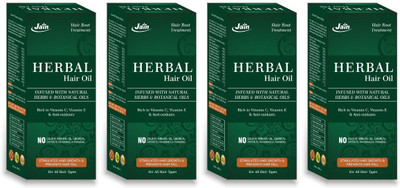 Jain Herbal Hair Oil - 120 ml (4 Bottles) Hair Oil(480 ml)