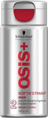 Schwarzkopf Professional Osis+ Soft n Straight, Sleek, Smooth Straightening Emulsion, Medium - 150ml Hair Wax(150 ml)
Schwarzkopf Professional Osis+ Soft n Straight, Sleek, Smooth Straightening Emulsion, Medium - 150ml Hair Wax(150 ml)