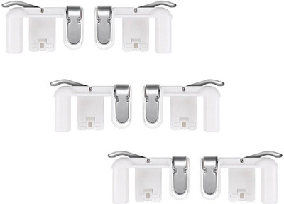 ReTrack SET OF 3PC PUBG Aim Buttons/Sensitive Shoot L1-R1 Trigger Mobile Game Controller for Andriod & IOS Gaming Accessory Kit(White, For Android, iOS)
ReTrack SET OF 3PC PUBG Aim Buttons/Sensitive Shoot L1-R1 Trigger Mobile Game Controller for Andriod & IOS Gaming Accessory Kit(White, For Android, iOS)