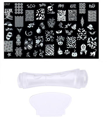 Royalkart Nail Art Stamping Kit Jumbo Image Plate With Double-Sided Soft Nail Silicone Stamper and Scrapper (CF07)(Multicolour)
Royalkart Nail Art Stamping Kit Jumbo Image Plate With Double-Sided Soft Nail Silicone Stamper and Scrapper (CF07)(Multicolour)
