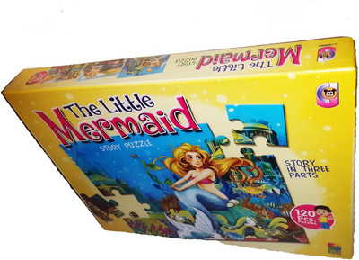 NILSEA , CJE The Little Mermaid Story Puzzle, Story in Three Parts with 120 Pcs Puzzles | Educational Puzzle Games | Perfect Gift for Kids(1 Pieces)
NILSEA , CJE The Little Mermaid Story Puzzle, Story in Three Parts with 120 Pcs Puzzles | Educational Puzzle Games | Perfect Gift for Kids(1 Pieces)