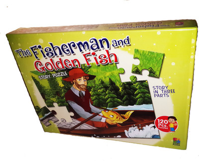 NILSEA , CJE The Fisherman And Golden Fish Story Puzzle, Story in Three Parts with 120 Pcs Puzzles | Educational Puzzle Games | Perfect Gift for Kids(1 Pieces)
NILSEA , CJE The Fisherman And Golden Fish Story Puzzle, Story in Three Parts with 120 Pcs Puzzles | Educational Puzzle Games | Perfect Gift for Kids(1 Pieces)