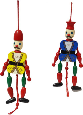 Khadi Eco Basket Channapatna Wooden Hanging Joker Toy(Multicolor)