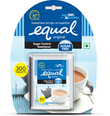 Equal Sugar control Tablet Aspartame 300 Tablets Pack of 5 Sweetener(300 Tablets, Pack of 5)
Equal Sugar control Tablet Aspartame 300 Tablets Pack of 5 Sweetener(300 Tablets, Pack of 5)