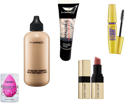 caroline Sponge Puff , Mac Face And Body Foundation, Maybelline The Mug Num Volume Express Mascara, Infallible Mattifying Base Primer, Bobbi Brown New Shade Lipstick(Set of 5)
caroline Sponge Puff , Mac Face And Body Foundation, Maybelline The Mug Num Volume Express Mascara, Infallible Mattifying Base Primer, Bobbi Brown New Shade Lipstick(Set of 5)