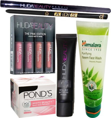 Ponds White Beauty Cream (25 g), Purifing Neem Face Wash (50 ml), 4 Mini Lipstick, 2 Waterproof Eyeliner Stay For 36 Hrs, Primer (35 ml)(Set of 6)
Ponds White Beauty Cream (25 g), Purifing Neem Face Wash (50 ml), 4 Mini Lipstick, 2 Waterproof Eyeliner Stay For 36 Hrs, Primer (35 ml)(Set of 6)