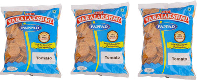 Varalakshmi Tomato Flavoured Sabudana Pappad 500 Grams (Pack of 3) 500 g(Pack of 3)
Varalakshmi Tomato Flavoured Sabudana Pappad 500 Grams (Pack of 3) 500 g(Pack of 3)