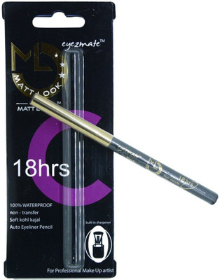 Mattlook Eyezmate 18 Hrs 100% Waterproof non-transfer Soft khol kajal Auto Eyeliner Pencil(black)
Mattlook Eyezmate 18 Hrs 100% Waterproof non-transfer Soft khol kajal Auto Eyeliner Pencil(black)