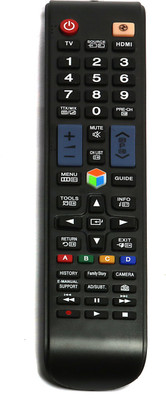 Parshwa 23 Remote Compatible For 3D LED LCD TV Remote Controller(Black)
