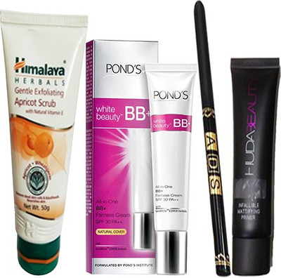 Ponds Beauty BB+ With Primer(35 ml) & Waterproof Eyeliner, Gental Apricot Scrub (50g)(Set of 1)
Ponds Beauty BB+ With Primer(35 ml) & Waterproof Eyeliner, Gental Apricot Scrub (50g)(Set of 1)