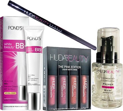 Ponds White Beauty BB+ With Primer(30 ml) & Waterproof Eyeliner, 4 Mini Lipstick(Set of 1)
Ponds White Beauty BB+ With Primer(30 ml) & Waterproof Eyeliner, 4 Mini Lipstick(Set of 1)