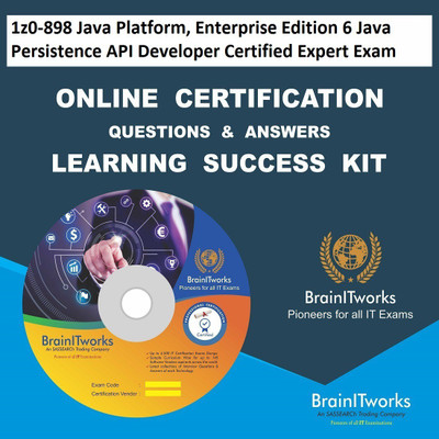 sapsmart 1z0-898 Java Platform, Enterprise Edition 6 Java Persistence API Developer Certified Expert Exam Online Certification Learning Made Easy(DVD)
sapsmart 1z0-898 Java Platform, Enterprise Edition 6 Java Persistence API Developer Certified Expert Exam Online Certification Learning Made Easy(DVD)