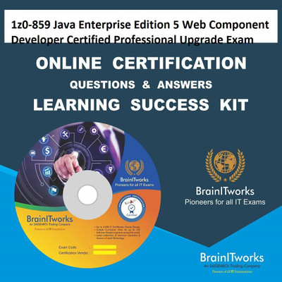 sapsmart 1z0-859 Java Enterprise Edition 5 Web Component Developer Certified Professional Upgrade Exam Online Certification Learning Made Easy(DVD)
sapsmart 1z0-859 Java Enterprise Edition 5 Web Component Developer Certified Professional Upgrade Exam Online Certification Learning Made Easy(DVD)