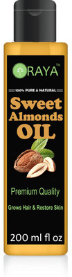 ORAYA 100% Pure & Natural Premium Sweet Almond Oil Skin Oil-200ML-Hair oil(200 ml)
ORAYA 100% Pure & Natural Premium Sweet Almond Oil Skin Oil-200ML-Hair oil(200 ml)
