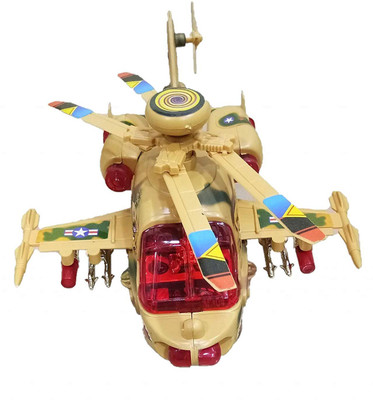 RGB GROUP Musical Aircraft Bump and Go Action Battery Operated Helicopter Toy with Flashing Lights and Realistic Sound(Multicolor)
RGB GROUP Musical Aircraft Bump and Go Action Battery Operated Helicopter Toy with Flashing Lights and Realistic Sound(Multicolor)
