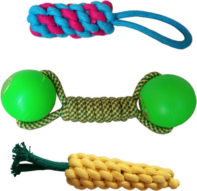 Pet Needs Combo of 3 Durable Pet Teeth Cleaning Chewing Biting Knotted Small Puppy Toys -100% Natural & Safe Cotton Cotton Chew Toy For Dog & Cat
Pet Needs Combo of 3 Durable Pet Teeth Cleaning Chewing Biting Knotted Small Puppy Toys -100% Natural & Safe Cotton Cotton Chew Toy For Dog & Cat