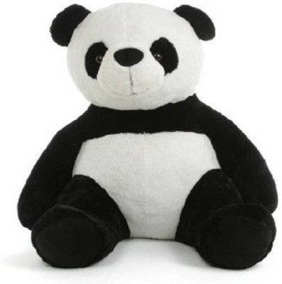 Agnolia Stuffed Sitting Panda Soft Toy (Black, White) - 70 mm(Black, White)