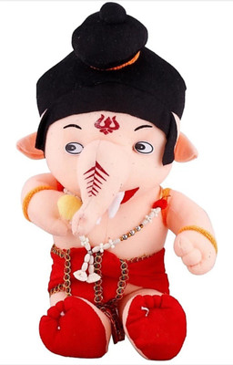 Stylin bal ganesha soft teddy - 75 cm(Red, Cream, Black), Black;cream;red