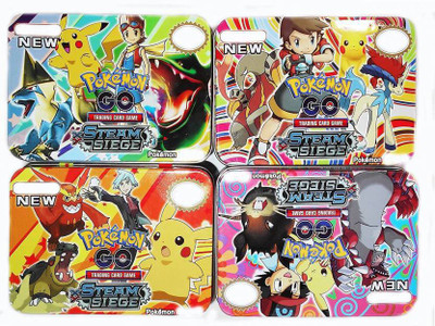 Authfort Pokemon Steam Siege Series Trading Card Game With Metal Box Pack Of 4(Multicolor)
Authfort Pokemon Steam Siege Series Trading Card Game With Metal Box Pack Of 4(Multicolor)