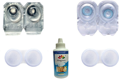 Magjons Combo Pack Monthly Color Contact Lens (Zero Power, Black-Blue, Pack of 2) Monthly Contact Lens(0, Black, Blue, Pack of 2)
Magjons Combo Pack Monthly Color Contact Lens (Zero Power, Black-Blue, Pack of 2) Monthly Contact Lens(0, Black, Blue, Pack of 2)