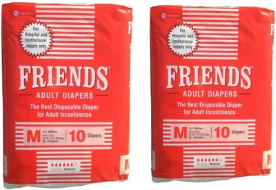 Friends Adult Diaper Hospital - Medium for weist size 28-44 inches Adult Diapers - M(20 Pieces)
Friends Adult Diaper Hospital - Medium for weist size 28-44 inches Adult Diapers - M(20 Pieces)