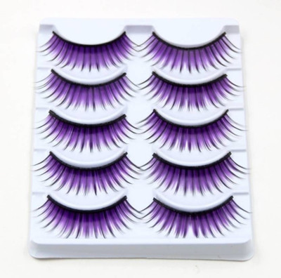 Ni Hao 5 PAIR Natural Thick purple Colored Long False Eyelashes Extension Eye Makeup(Pack of 10)
Ni Hao 5 PAIR Natural Thick purple Colored Long False Eyelashes Extension Eye Makeup(Pack of 10)