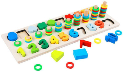 spazies Wood Blocks Puzzle Board Set for Toddler Preschool Kids, Learning & Educational Toys for Number Counting, Colors Stacking, Shape Sorting(Multicolor)
spazies Wood Blocks Puzzle Board Set for Toddler Preschool Kids, Learning & Educational Toys for Number Counting, Colors Stacking, Shape Sorting(Multicolor)