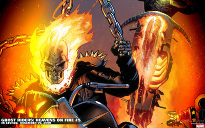 Comics Ghost Rider Fine Art Paper Print Poster Fine Art Print(12 inch X 18 inch, Rolled)