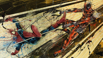 Spiderman Vs Deadpool Spider-Man Deadpool Frameless Fine Quality Poster Fine Art Print(12 inch X 18 inch, Rolled)
Spiderman Vs Deadpool Spider-Man Deadpool Frameless Fine Quality Poster Fine Art Print(12 inch X 18 inch, Rolled)