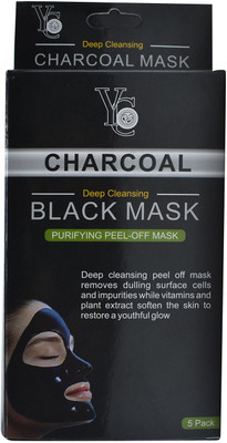YC Charcoal Deep Cleansing Black Mask, Purifying Peel,Off Mask, 5 Pack Face Shaping Mask
YC Charcoal Deep Cleansing Black Mask, Purifying Peel,Off Mask, 5 Pack Face Shaping Mask