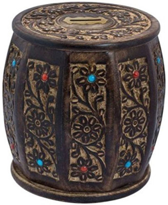 Worthy Shoppee Beautiful Wooden Barrel Shape Money Bank with Carving Design. Coin Bank(Multicolor)
Worthy Shoppee Beautiful Wooden Barrel Shape Money Bank with Carving Design. Coin Bank(Multicolor)