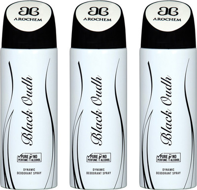 arochem BLACK OUDH & BLACK JACK DYNAMIC DEODORANT SPRAY Body Spray - For Men & Women(600 ml, Pack of 3)
arochem BLACK OUDH & BLACK JACK DYNAMIC DEODORANT SPRAY Body Spray - For Men & Women(600 ml, Pack of 3)