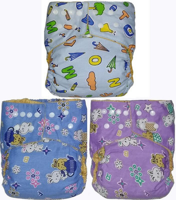 Bhannat Washable Cloth Diaper Set of 3 Diaper with 3 washable Liners (Insert) (0-3 Years baby) - S - M(3 Pieces)
Bhannat Washable Cloth Diaper Set of 3 Diaper with 3 washable Liners (Insert) (0-3 Years baby) - S - M(3 Pieces)