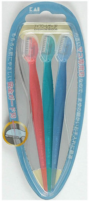 Kai Eyebrow Razor for Women Pack of 1 Disposable Razor(Pack of 3)