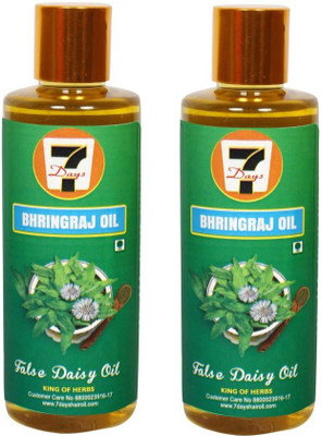 7 DAYS HAIR OIL Bhringraj oil 200ml - Pack of 2 Hair Oil(200 ml)