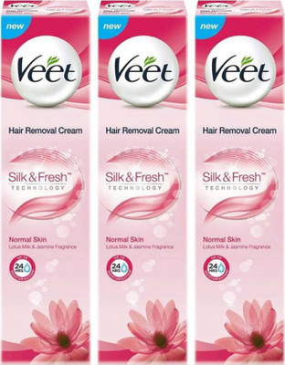 Veet Combo Pack Silk and Fresh Normal Skin 100grm. X 3 = 300grm. Hair Removal Cream(300 g, Set of 3)
Veet Combo Pack Silk and Fresh Normal Skin 100grm. X 3 = 300grm. Hair Removal Cream(300 g, Set of 3)