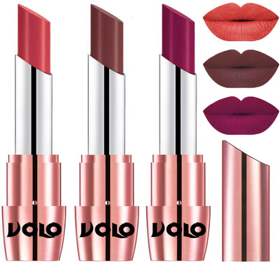 Volo Perfect Creamy with Matte Lipsticks Combo, Lip Gifts to love(Peach, Coffee, Magenta)
Volo Perfect Creamy with Matte Lipsticks Combo, Lip Gifts to love(Peach, Coffee, Magenta)