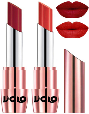 Volo Perfect Creamy with Matte Lipsticks Combo, Lip Gifts to love(Red, Orange)
Volo Perfect Creamy with Matte Lipsticks Combo, Lip Gifts to love(Red, Orange)