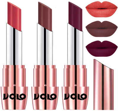 Volo Perfect Creamy with Matte Lipsticks Combo, Lip Gifts to love(Peach, Coffee, Wine)
Volo Perfect Creamy with Matte Lipsticks Combo, Lip Gifts to love(Peach, Coffee, Wine)