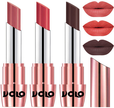 Volo Perfect Creamy with Matte Lipsticks Combo, Lip Gifts to love(Light Peach, Peach, Chocolate)
Volo Perfect Creamy with Matte Lipsticks Combo, Lip Gifts to love(Light Peach, Peach, Chocolate)