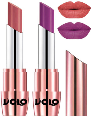 Volo Perfect Creamy with Matte Lipsticks Combo, Lip Gifts to love(Light Peach, Purple)
Volo Perfect Creamy with Matte Lipsticks Combo, Lip Gifts to love(Light Peach, Purple)