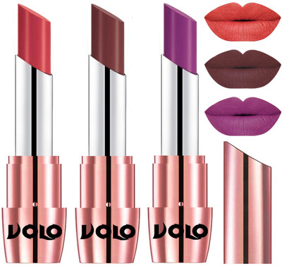 Volo Perfect Creamy with Matte Lipsticks Combo, Lip Gifts to love(Peach, Coffee, Purple)
Volo Perfect Creamy with Matte Lipsticks Combo, Lip Gifts to love(Peach, Coffee, Purple)