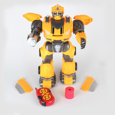 Gripix TYRANT WASP INFRARED RAY R/C ROBOT SERIES LAUNCH FLYING SUPER ROBOT TOY(Black)