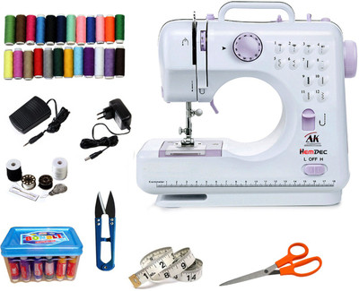 Hemdec MHDR-505 12 built-in Stitch Pattens CMB02 Electric Sewing Machine( Built-in Stitches 12)